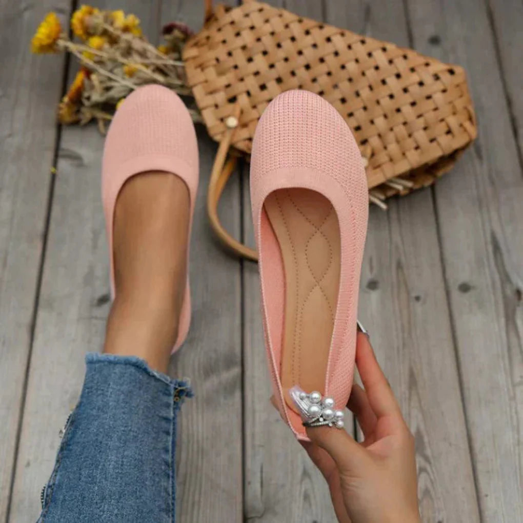 Orthopädische Damen Sommerschuhe | Leichte Slip-on Freizeitschuhe mit atmungsaktivem Design und gelenkschonender Sohle