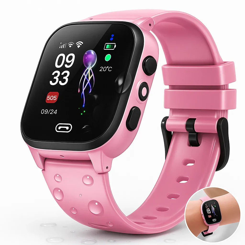 Kinder Smartwatch mit GPS Tracker und Videoanruf für sichere Kommunikation im Alltag