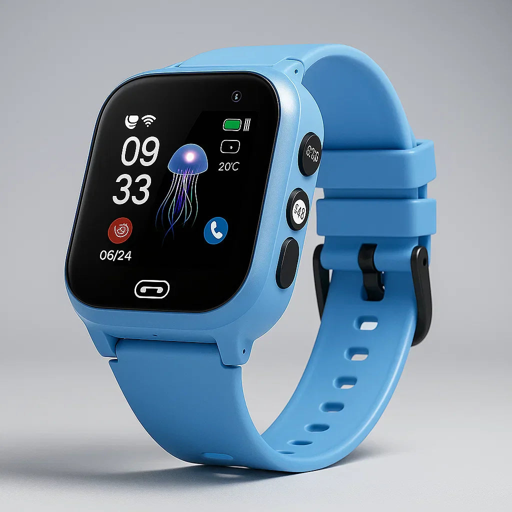 Kinder Smartwatch mit GPS Tracker und Videoanruf für sichere Kommunikation im Alltag