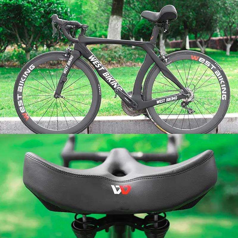 Ergonomischer breiter Fahrradsattel mit Extra-Polsterung für bequemes Radfahren