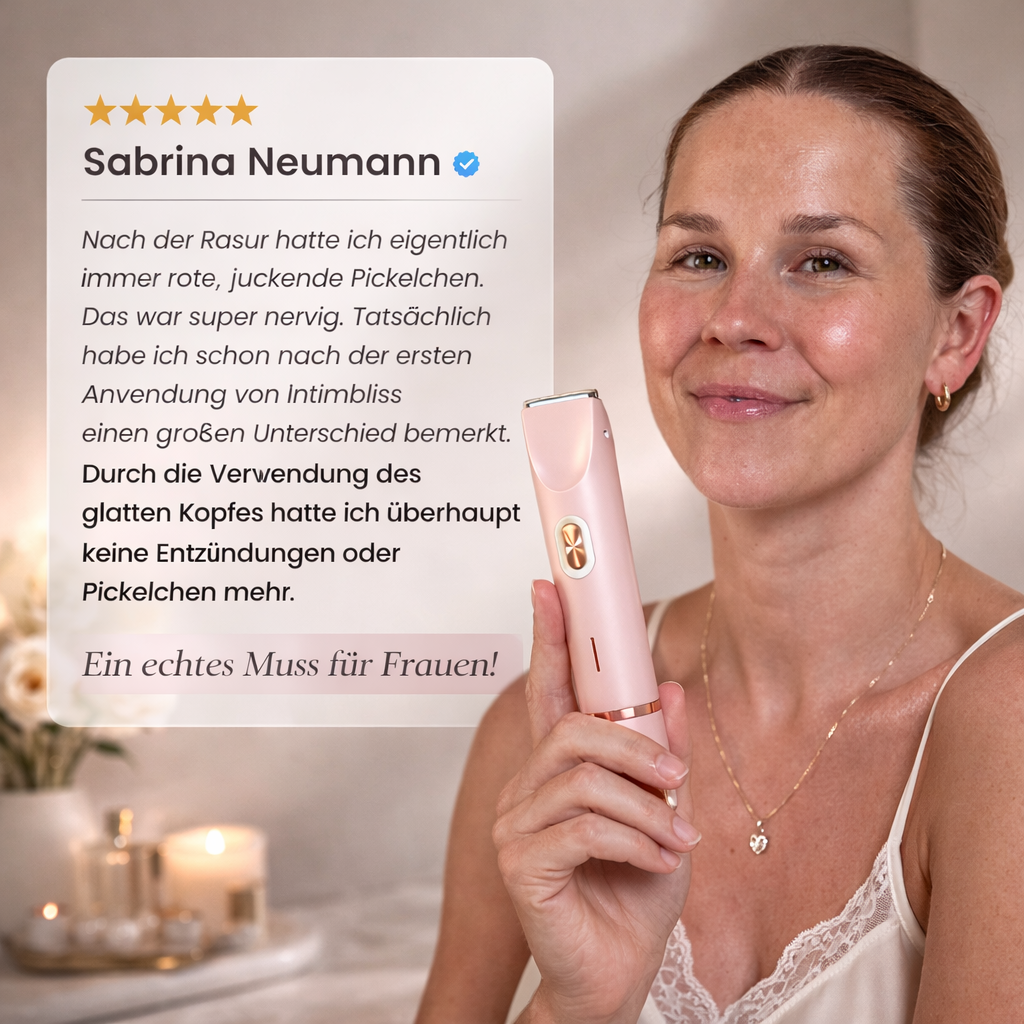 Elektrischer Intimrasierer für Damen mit präziser und schonender Anwendung