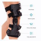 Medizinische OA-Entlastungs-Knieschiene | Unikompartimentelle Arthrose-Orthese | Varus/Valgus-Korrektur & ROM-Kontrolle | Mediale & Laterale Entlastung | Einstellbarer Bewegungswinkel