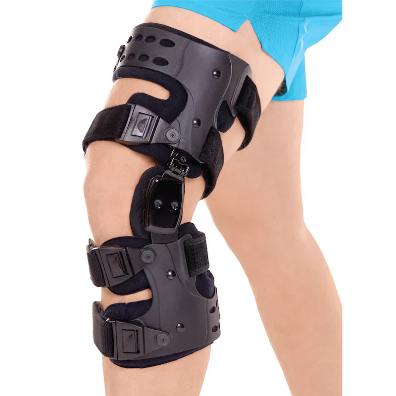Medizinische OA-Entlastungs-Knieschiene | Unikompartimentelle Arthrose-Orthese | Varus/Valgus-Korrektur & ROM-Kontrolle | Mediale & Laterale Entlastung | Einstellbarer Bewegungswinkel