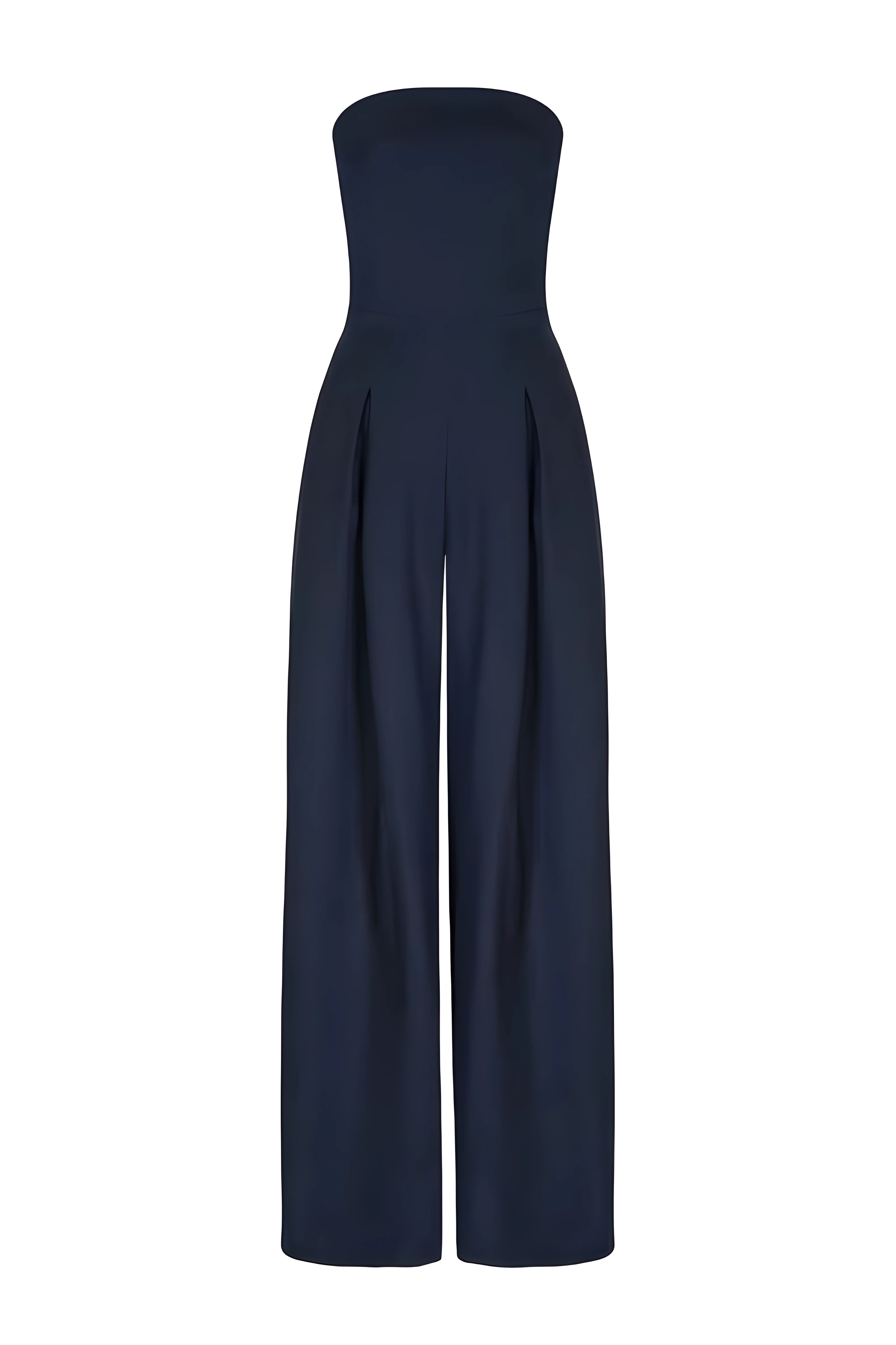 Women's Off-Shoulder Jumpsuit | Elegant Strapless Overall with Corset Effect for Festive Occasions and Stylish Evening Wear