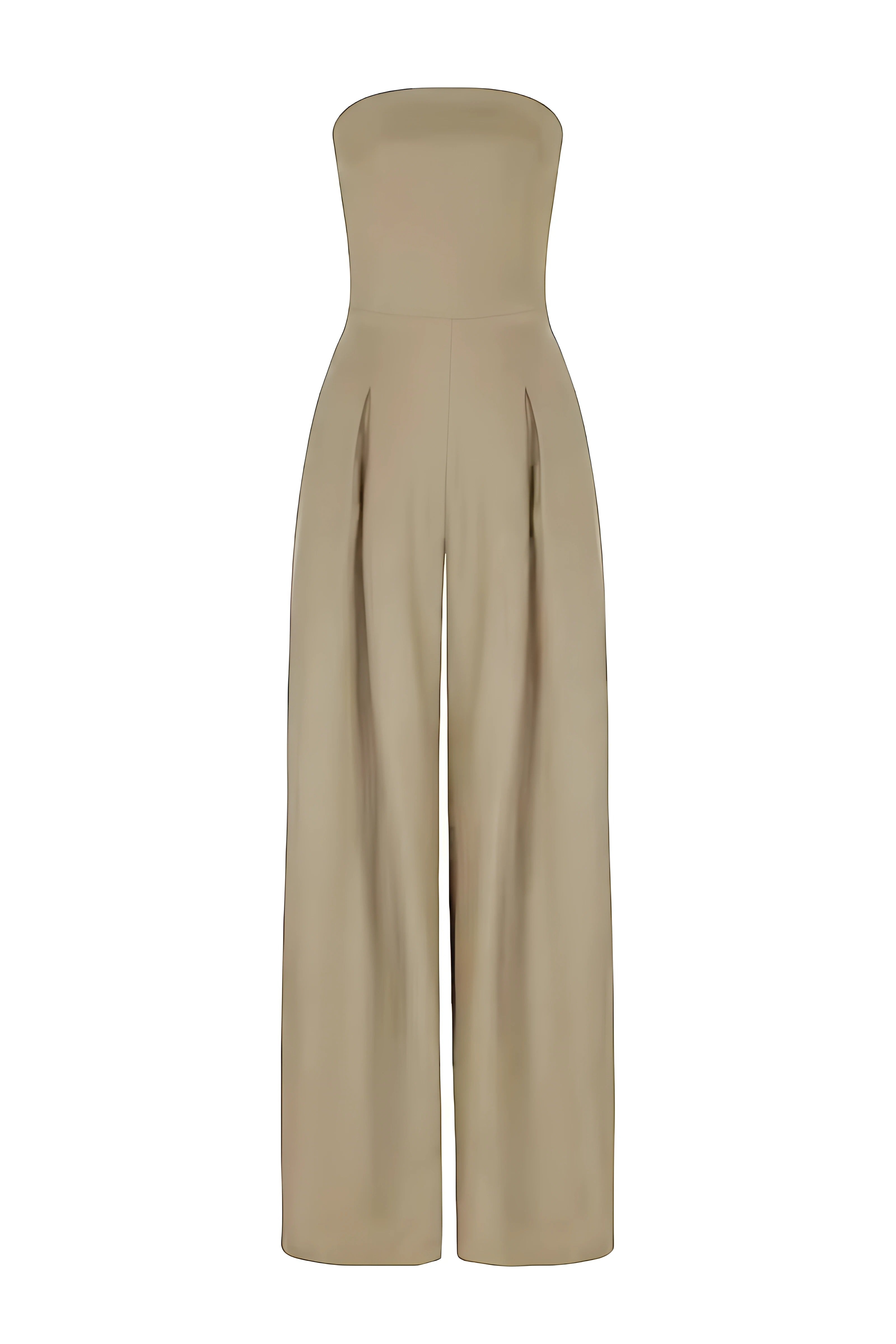 Women's Off-Shoulder Jumpsuit | Elegant Strapless Overall with Corset Effect for Festive Occasions and Stylish Evening Wear