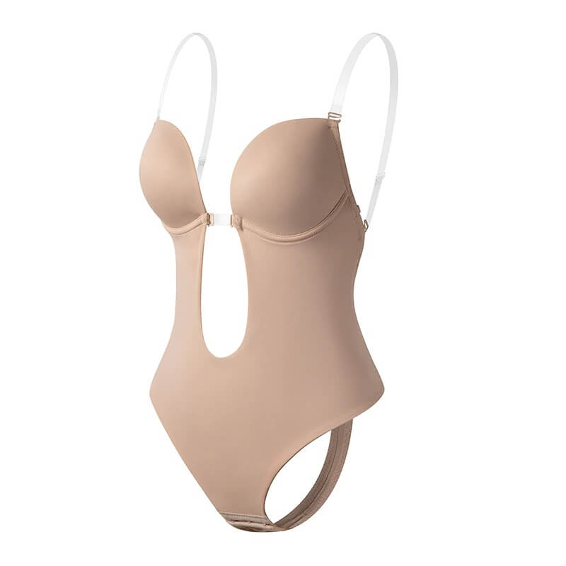 Rückenfreier Body Shaper für Damen mit tiefem V-Ausschnitt | Nahtlose Shapewear für Kleider mit offenem Rücken | Formender Body