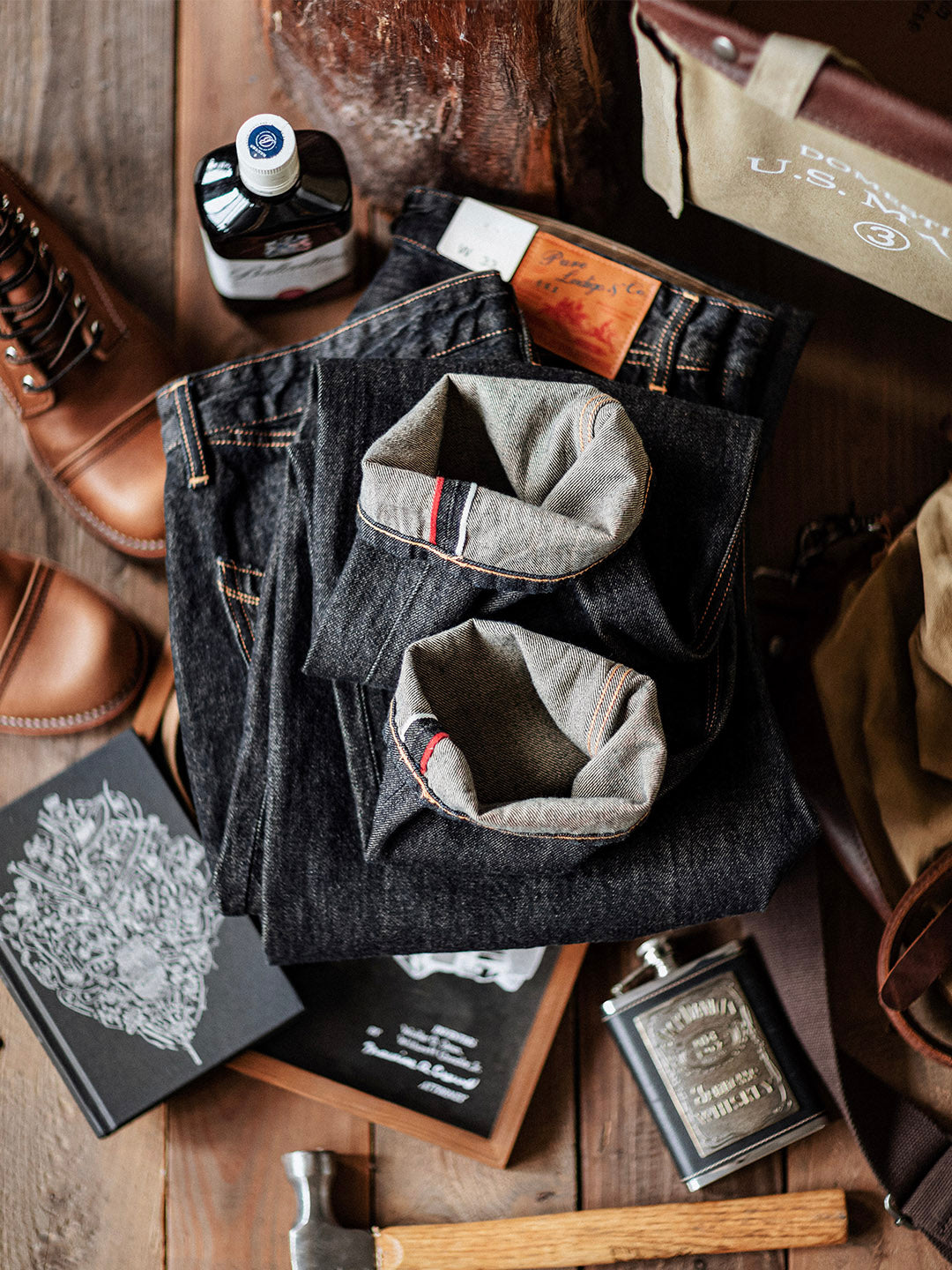 NOUVEAU RICHE 14oz Indigo Selvedge Denim Jeans Für Herren Hochwertige Verarbeitung Zeitloser Stil Robuste Langlebigkeit