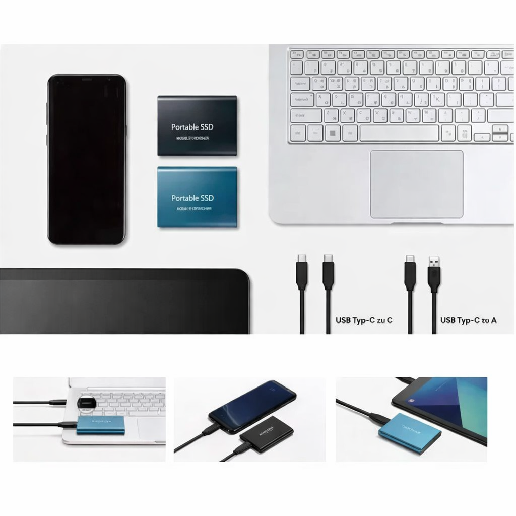 Externe SSD 2TB – Ultraschnell & Kompakt -    Zorenza