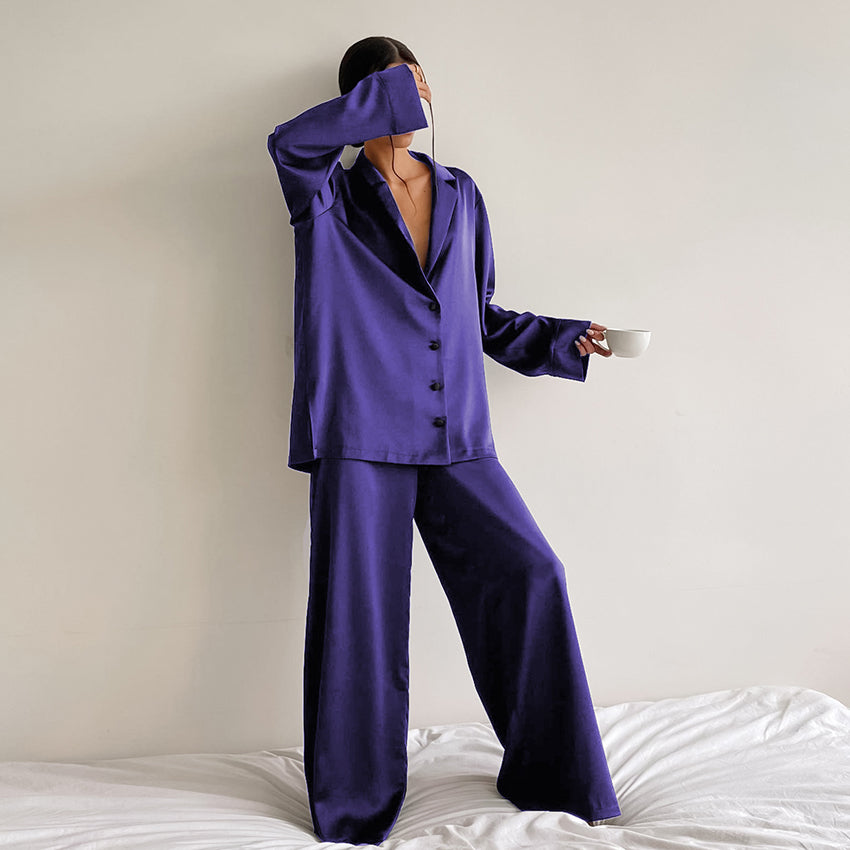 Luxuriöses Satin-Pyjama-Set für Damen
