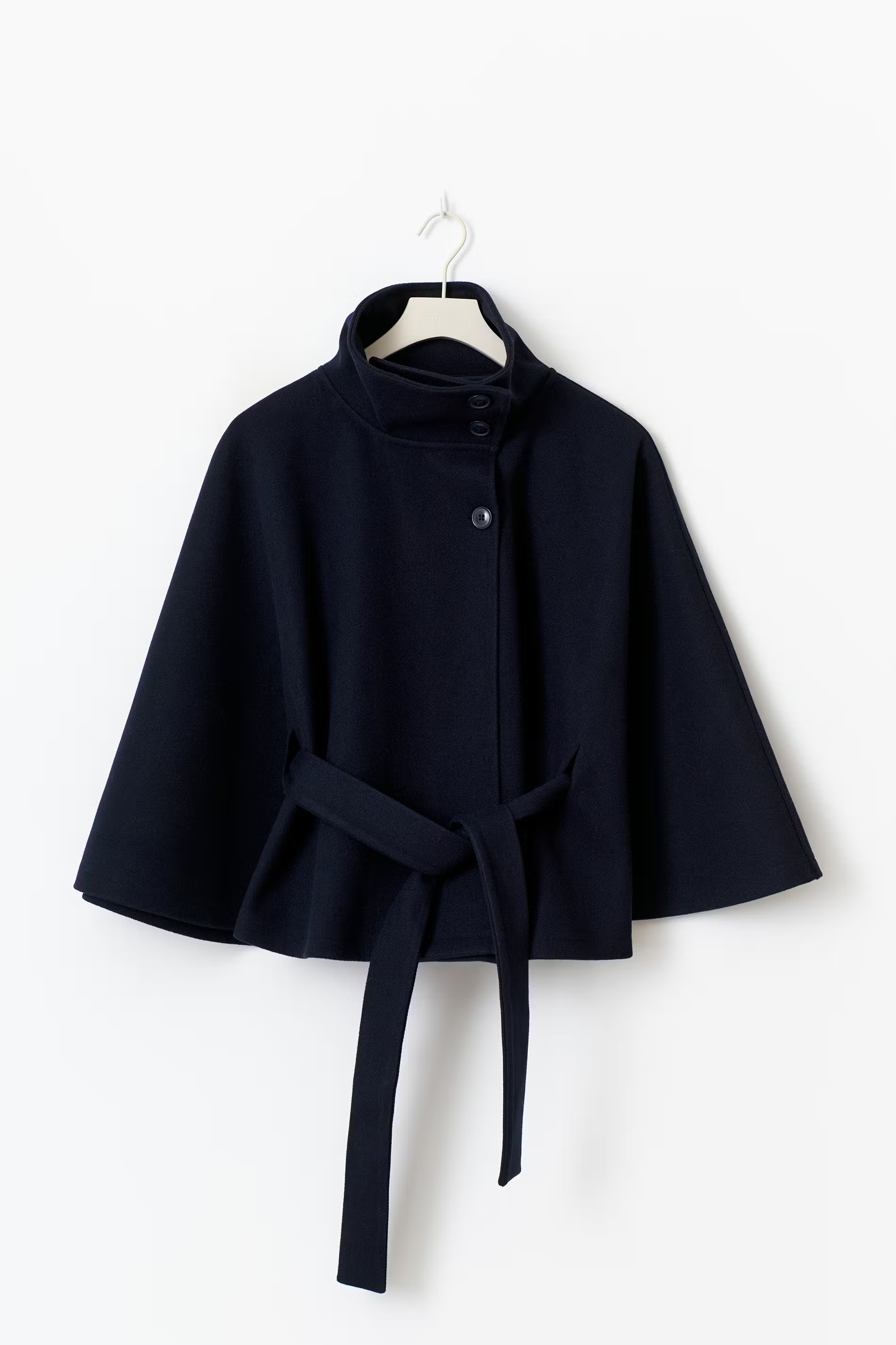 Loreza Cape Damenmantel in Dunkelblau mit elegantem Design