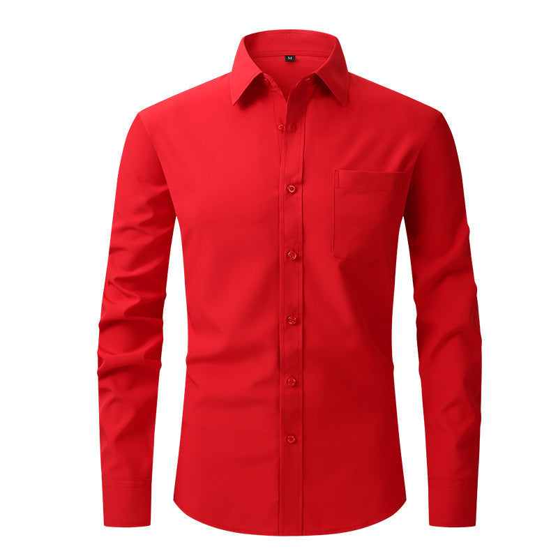NOUVEAU RICHE Sommerhemd Leichtes Langarm Modern Fit Herren Hellblau