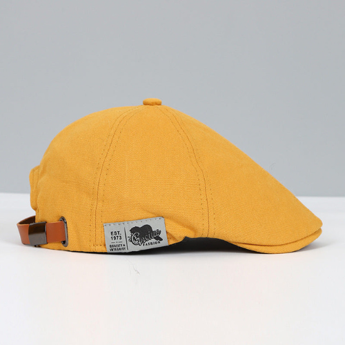 Men's Adjustable Newsboy Cap | Classic Flat Cap with Built-in Sun Protection | Lightweight Beret in Modern Design