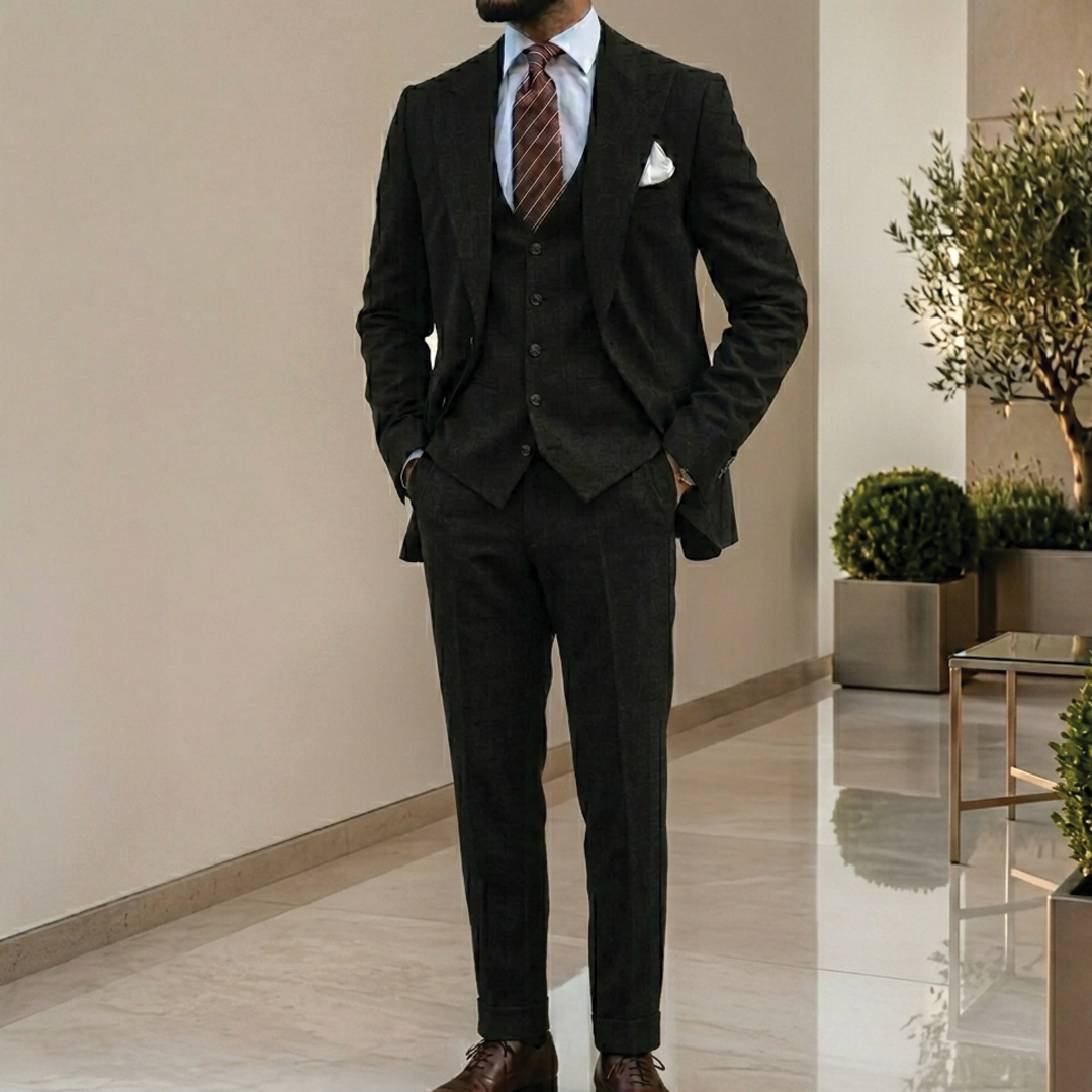 Three-piece men's suit