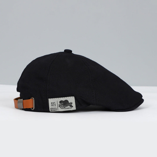 Men's Adjustable Newsboy Cap | Classic Flat Cap with Built-in Sun Protection | Lightweight Beret in Modern Design