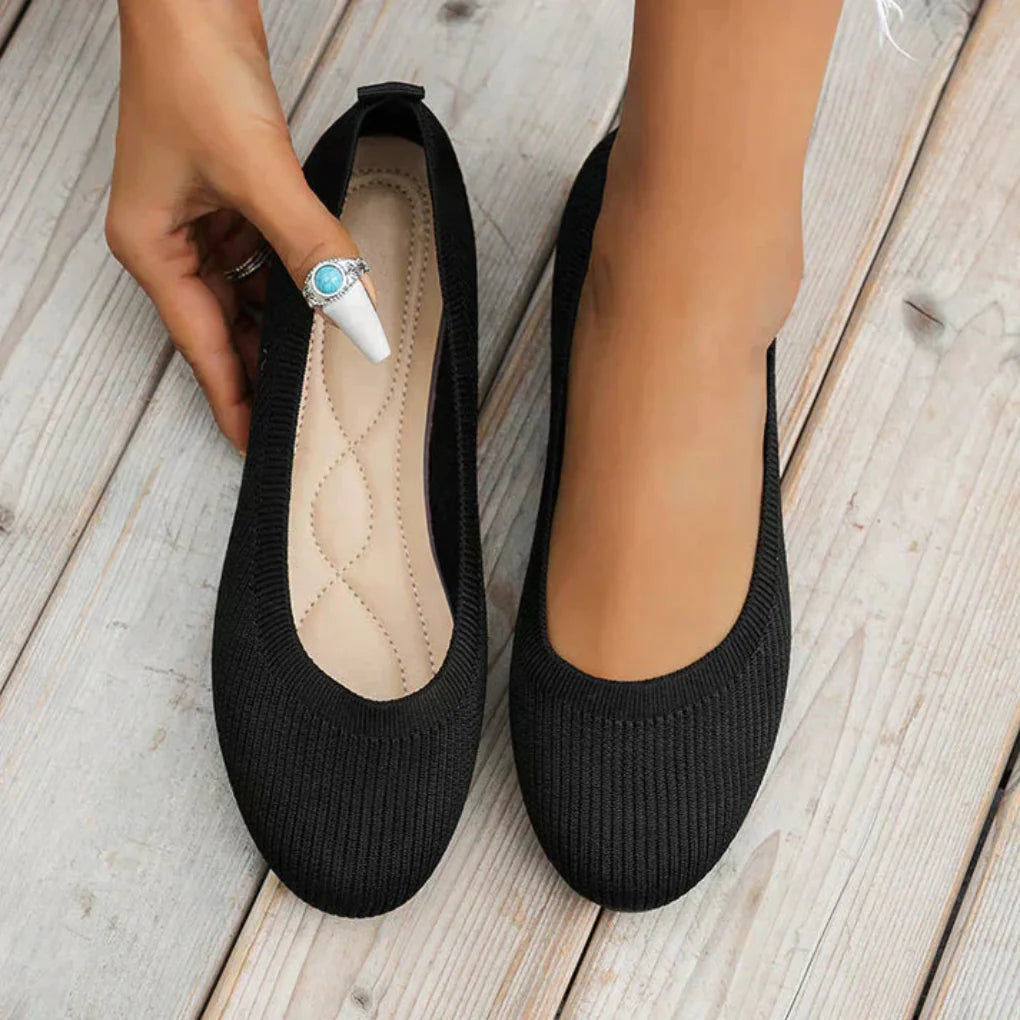 Orthopädische Damen Sommerschuhe | Leichte Slip-on Freizeitschuhe mit atmungsaktivem Design und gelenkschonender Sohle