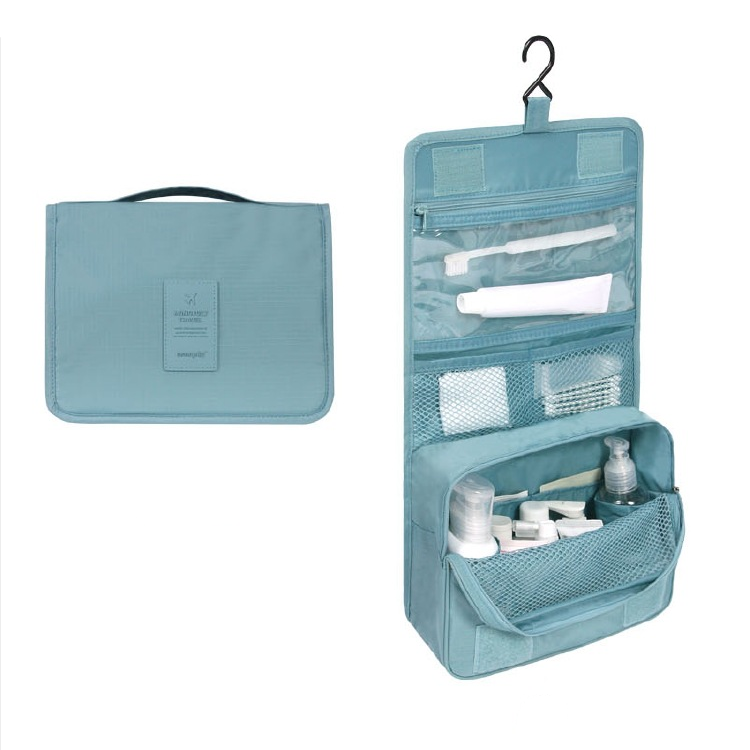 NOUVEAU RICHE Reise Kosmetiktasche Wasserdicht Mit Stauraum Organisiert Blau
