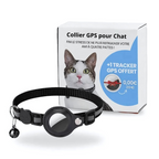 NOUVEAU RICHE Gps-Halsband Für Katzen Mit Live-Tracking Und Sicherheit Schwarz