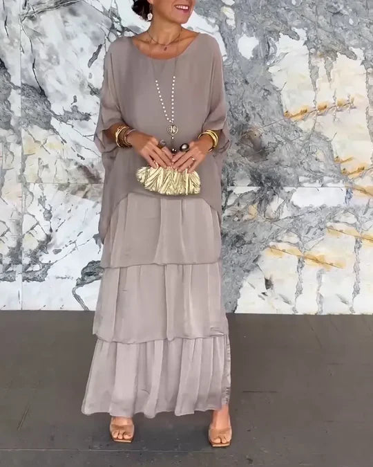 Maxi dress for women with a loose fit and elegant everyday look