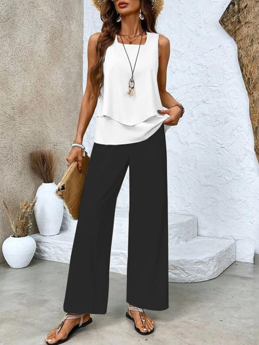 Zweiteiliges Damen-Set | Passendes Oberteil und Hose