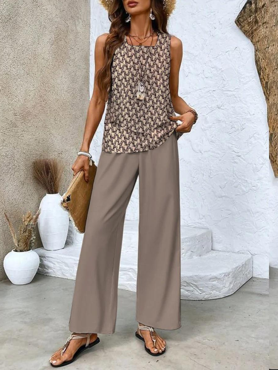 Zweiteiliges Damen-Set | Passendes Oberteil und Hose