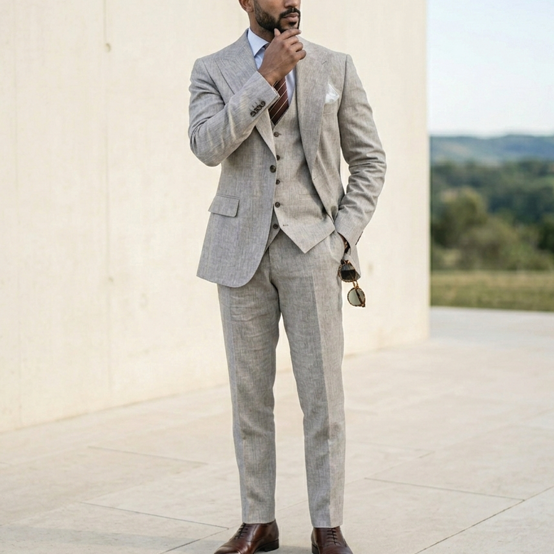 Three-piece men's suit