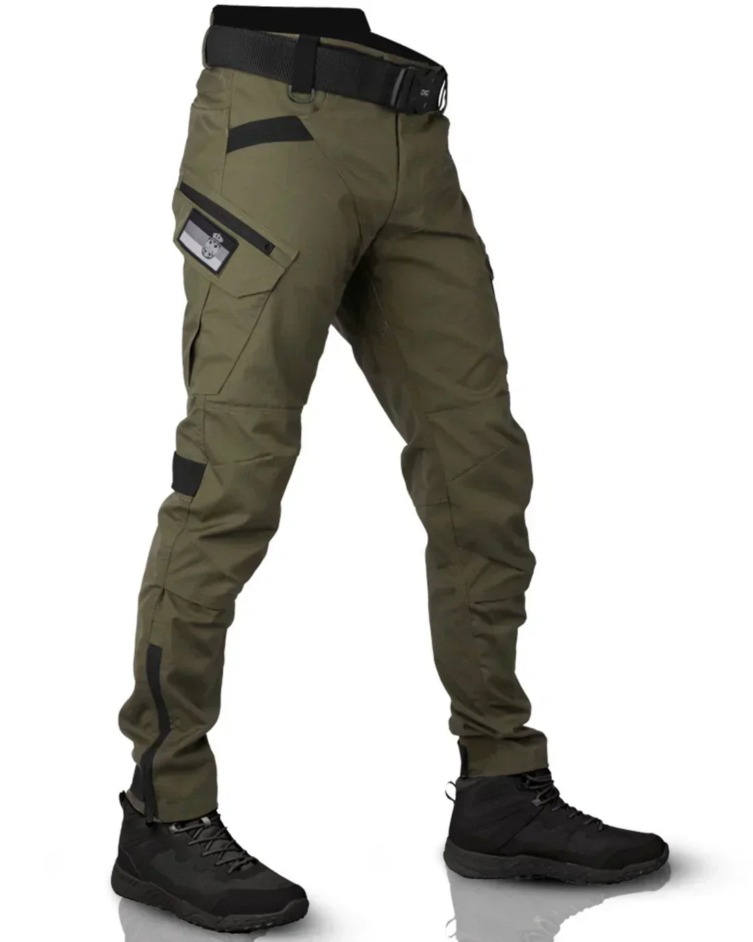 Tactical Pants for Men | Functional Cargo Pants with Integrated Belt and Reinforced Knees for Outdoor and Work