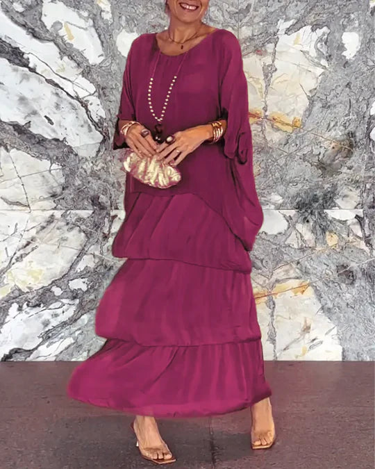 Maxi dress for women with a loose fit and elegant everyday look
