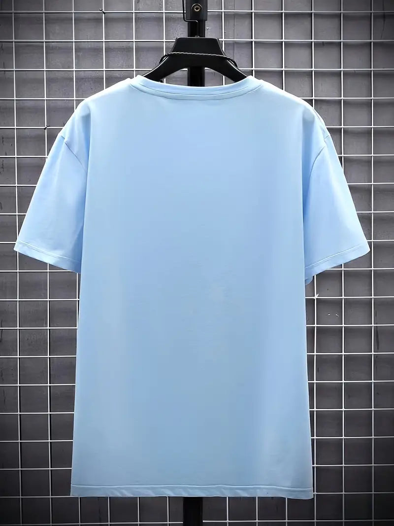 V-neck T-shirt for men | Fitted slim fit short-sleeve shirt made of soft fabric | Classic basic for everyday wear