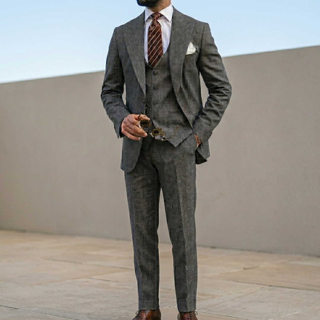 Three-piece men's suit