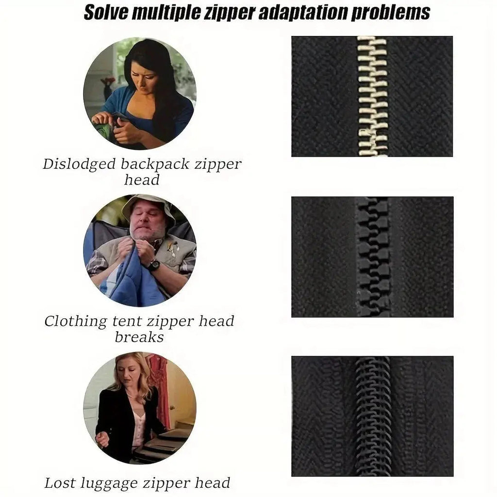6+6 GRATIS | Abnehmbarer und austauschbarer Reißverschluss-Zipper – Schnelle Lösung Zorenza