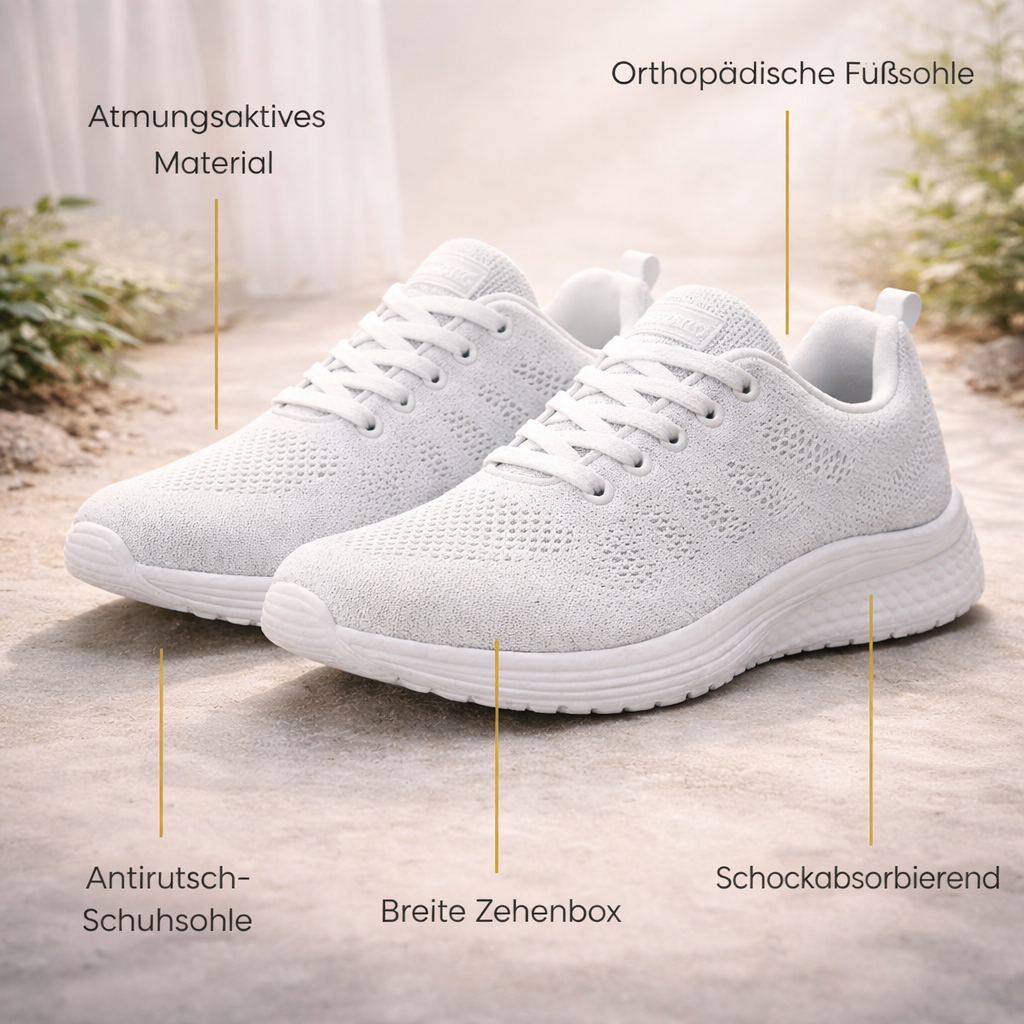 Orthopädische Damen Sneaker mit Komfort und Unterstützung für schmerzfreies Gehen