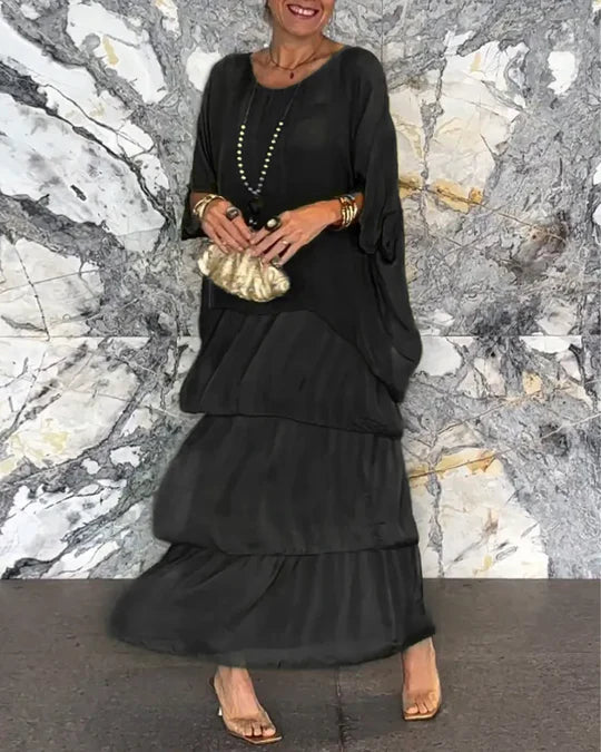 Maxi dress for women with a loose fit and elegant everyday look