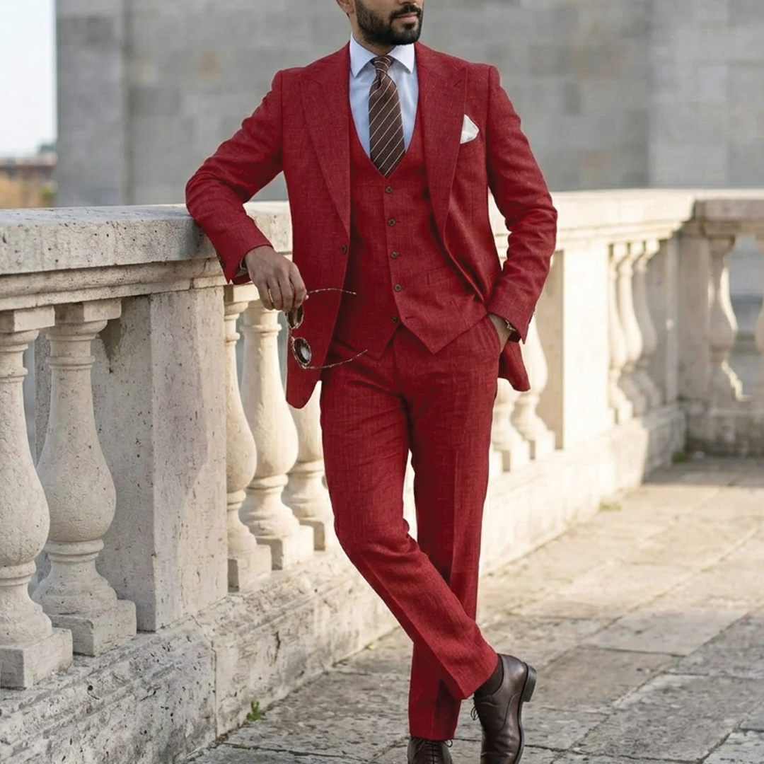 Three-piece men's suit