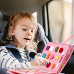 NOUVEAU RICHE Fesselndes Montessori-Aktivitätsbuch für Kleinkinder – Fördere die Feinmotorik mit Schnürsenkeln, Druckknöpfen und Schnallen