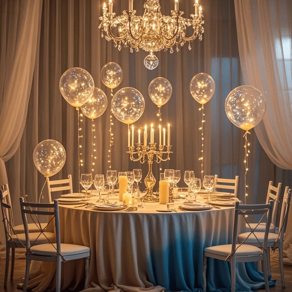 LED-Ballons  – Warmweißes Licht für Partys & Hochzeiten | 10er-Set -    Zorenza