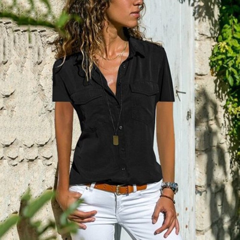 Florence - Short-Sleeve Streetwear Blouse
