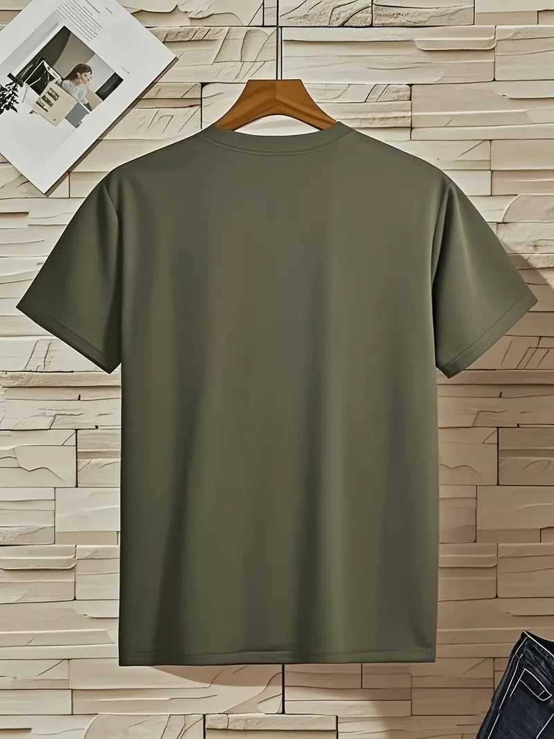 V-neck T-shirt for men | Fitted slim fit short-sleeve shirt made of soft fabric | Classic basic for everyday wear