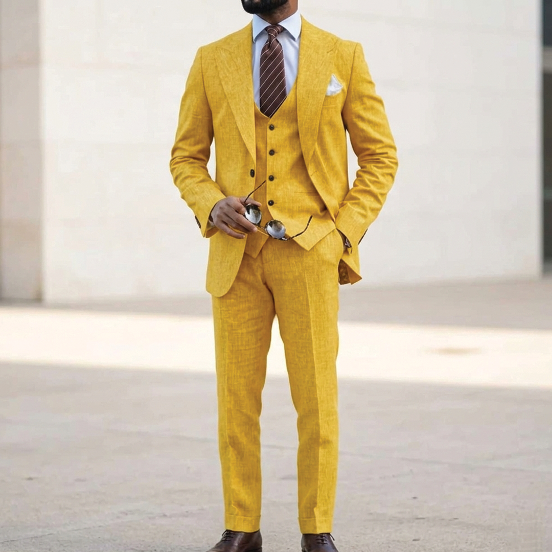 Three-piece men's suit