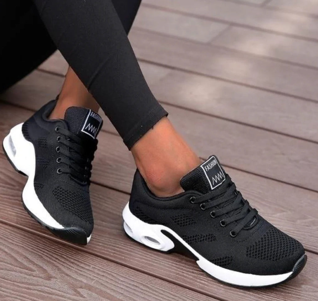 Orthopädische Damen Schuhe | Bequeme Sneaker mit Fußgewölbestütze & Atmungsaktivem Textil | Rutschfeste Sohle für Alltag