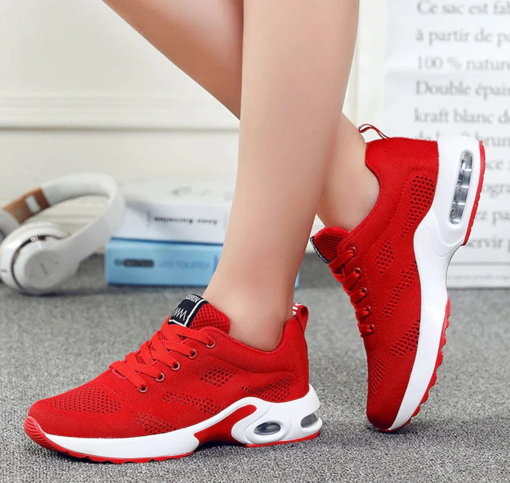 Orthopädische Damen Schuhe | Bequeme Sneaker mit Fußgewölbestütze & Atmungsaktivem Textil | Rutschfeste Sohle für Alltag
