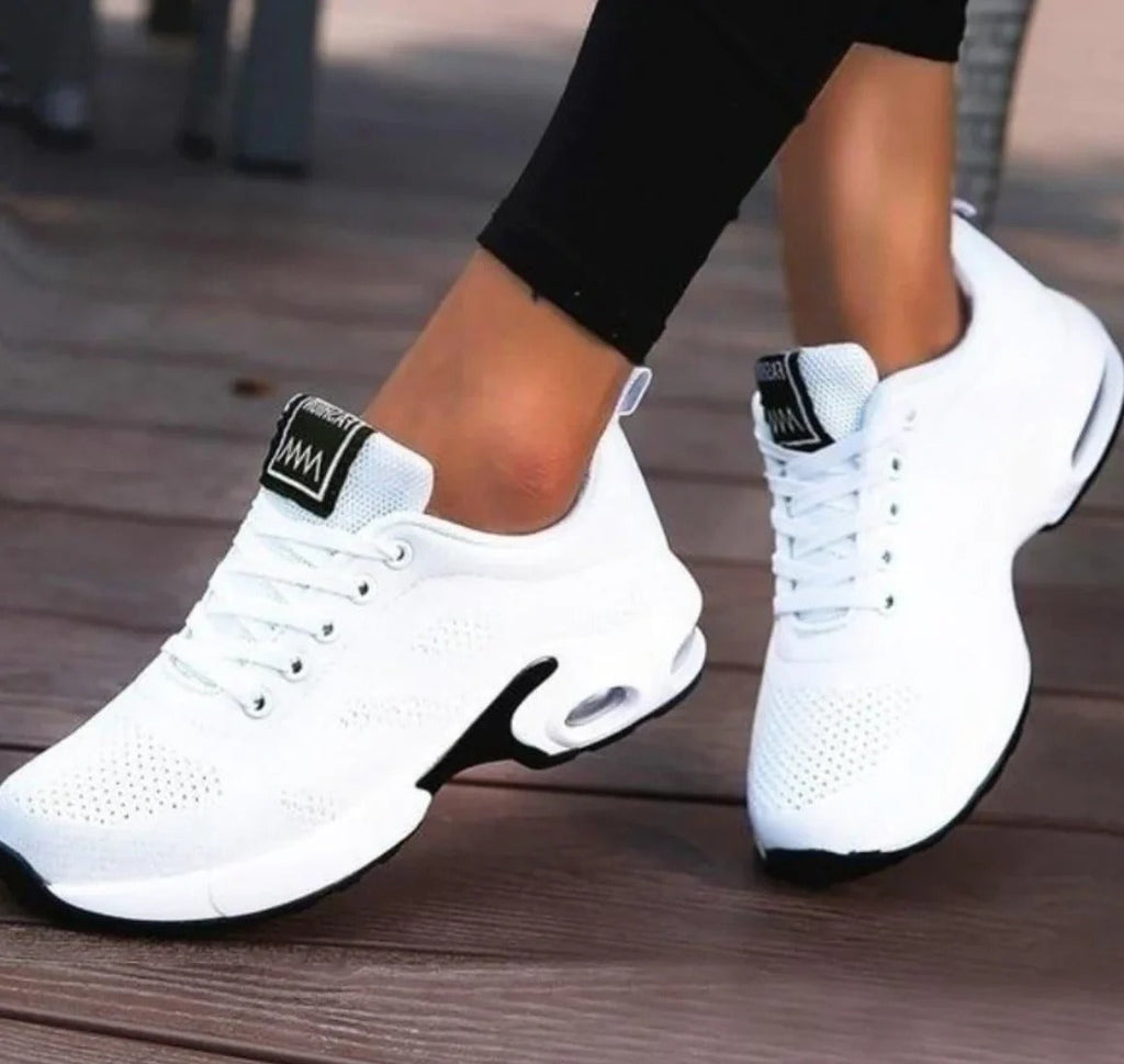 Orthopädische Damen Schuhe | Bequeme Sneaker mit Fußgewölbestütze & Atmungsaktivem Textil | Rutschfeste Sohle für Alltag