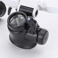 Verstellbare LED-Lupenbrille mit 8-facher, 15-facher und 23-facher Vergrößerung für Hobbys und Präzisionsarbeiten