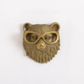 Bronze animal wall decor, animal head wall mount, antique bronze wall art