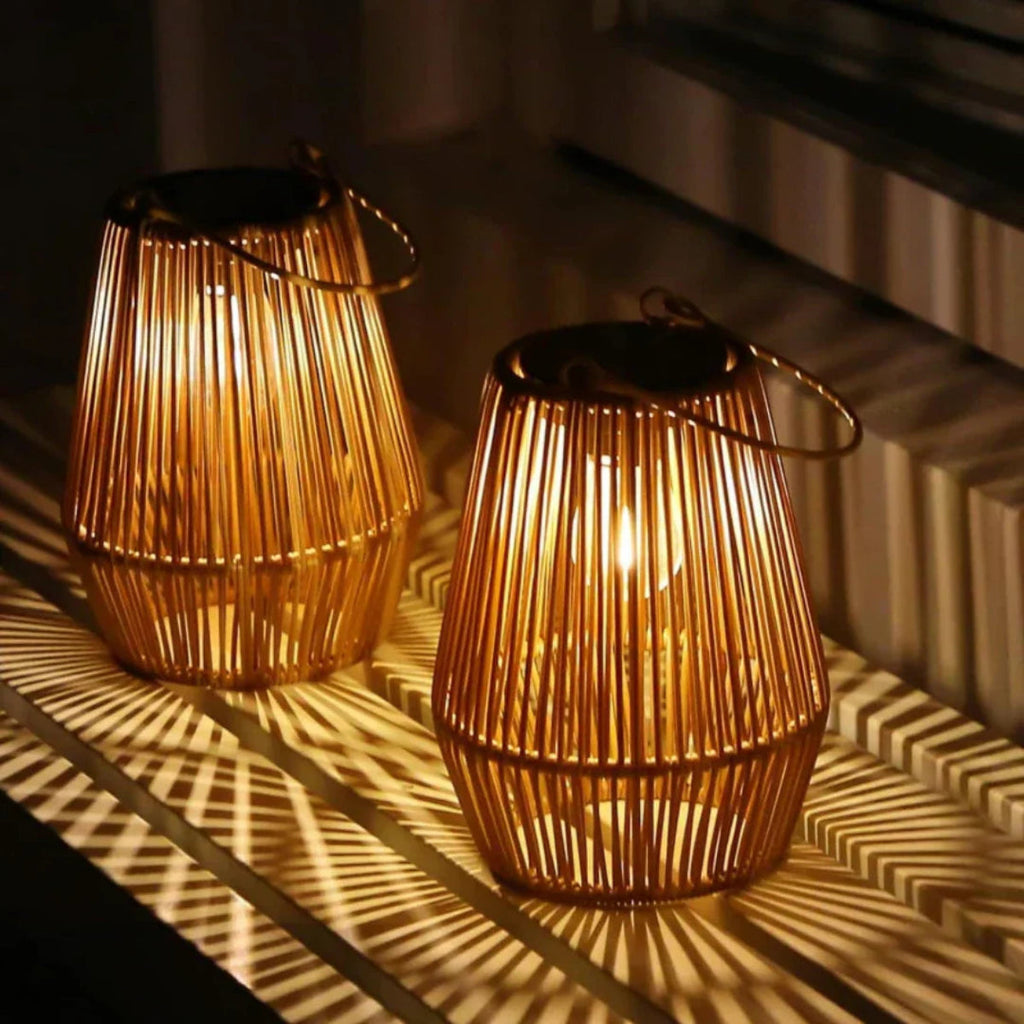 ArtisanGlow | Solar Garden Lantern – Handmade Waterproof Design 1