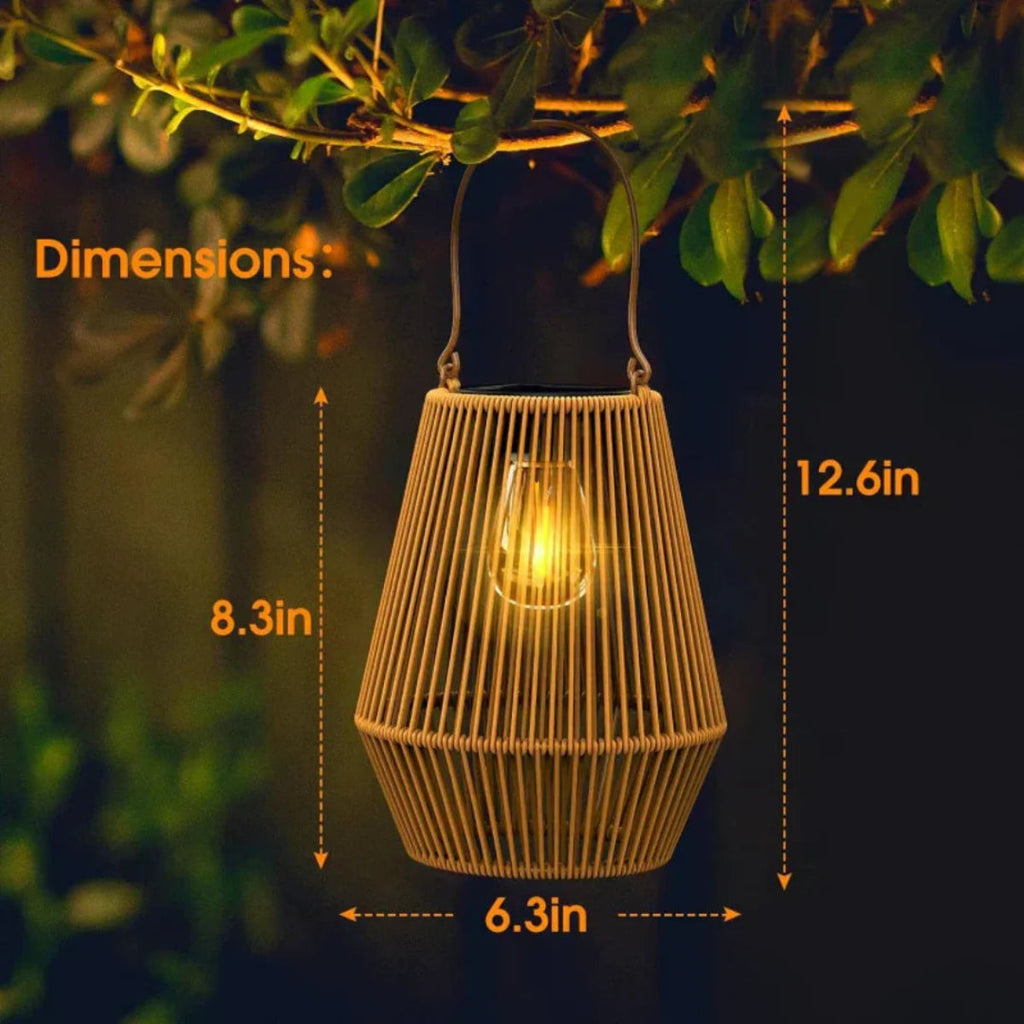 ArtisanGlow | Solar Garden Lantern – Handmade Waterproof Design 3
