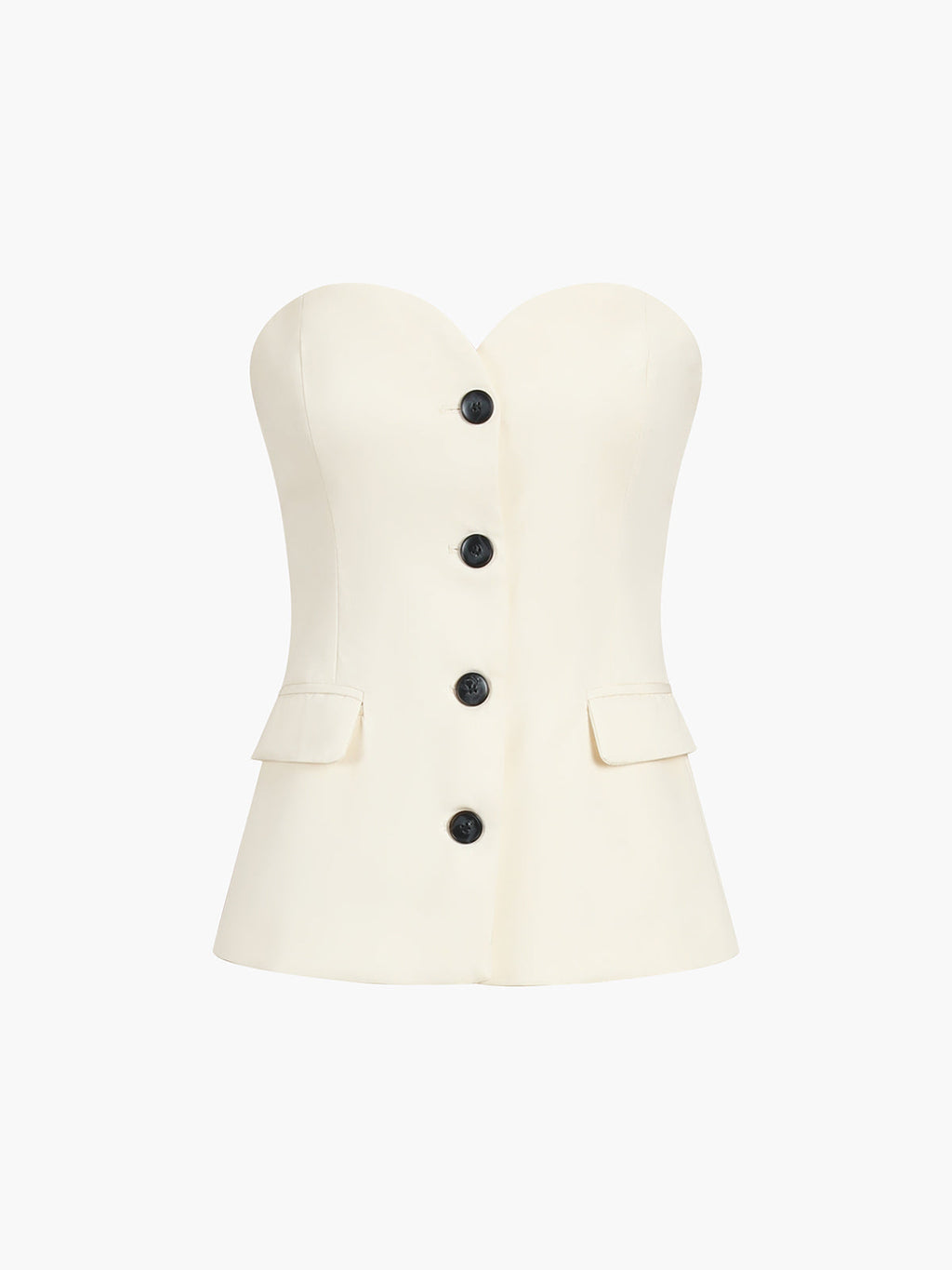 Einfarbiges Set aus Top und weiter Hose