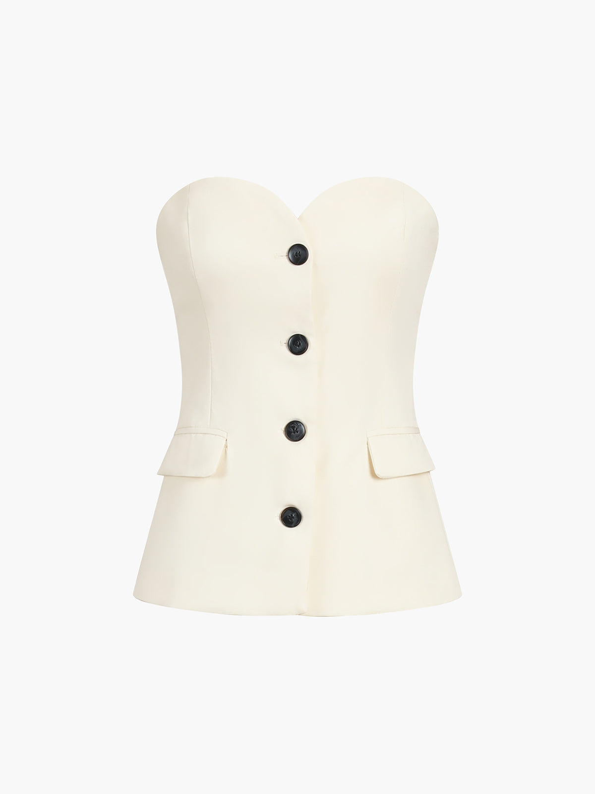 Einfarbiges Set aus Top und weiter Hose