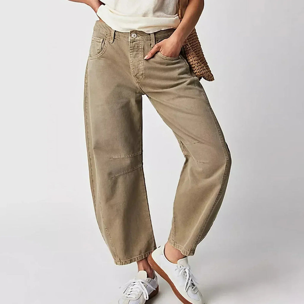 Damen Baggy Jeans mit hoher Taille | Relaxed Fit Denim Hose | Weite Jeans für einen modernen Look und hohen Tragekomfort