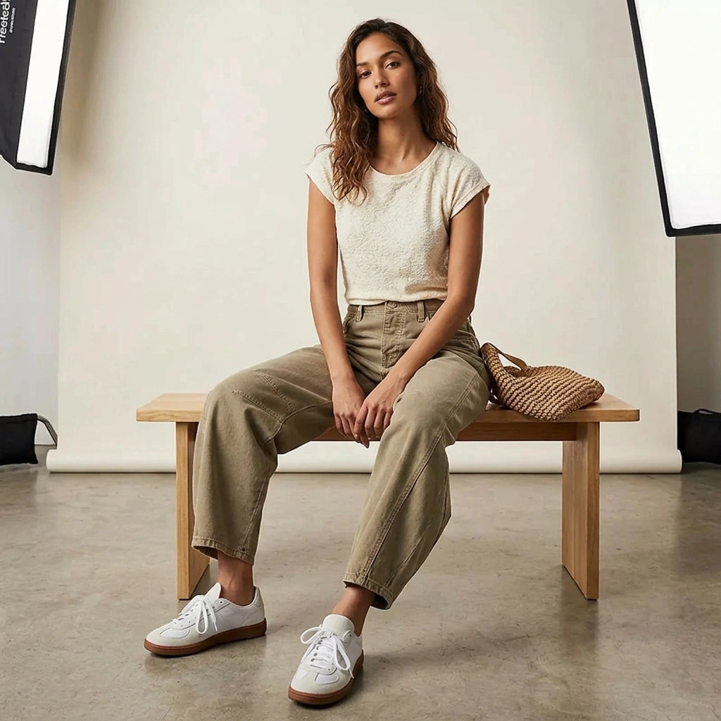 Damen Baggy Jeans mit hoher Taille | Relaxed Fit Denim Hose | Weite Jeans für einen modernen Look und hohen Tragekomfort
