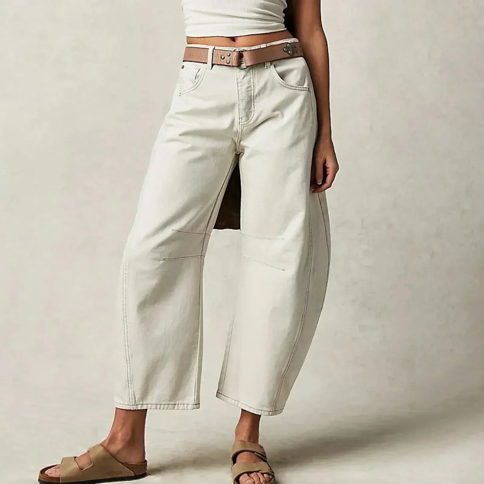Damen Baggy Jeans mit hoher Taille | Relaxed Fit Denim Hose | Weite Jeans für einen modernen Look und hohen Tragekomfort